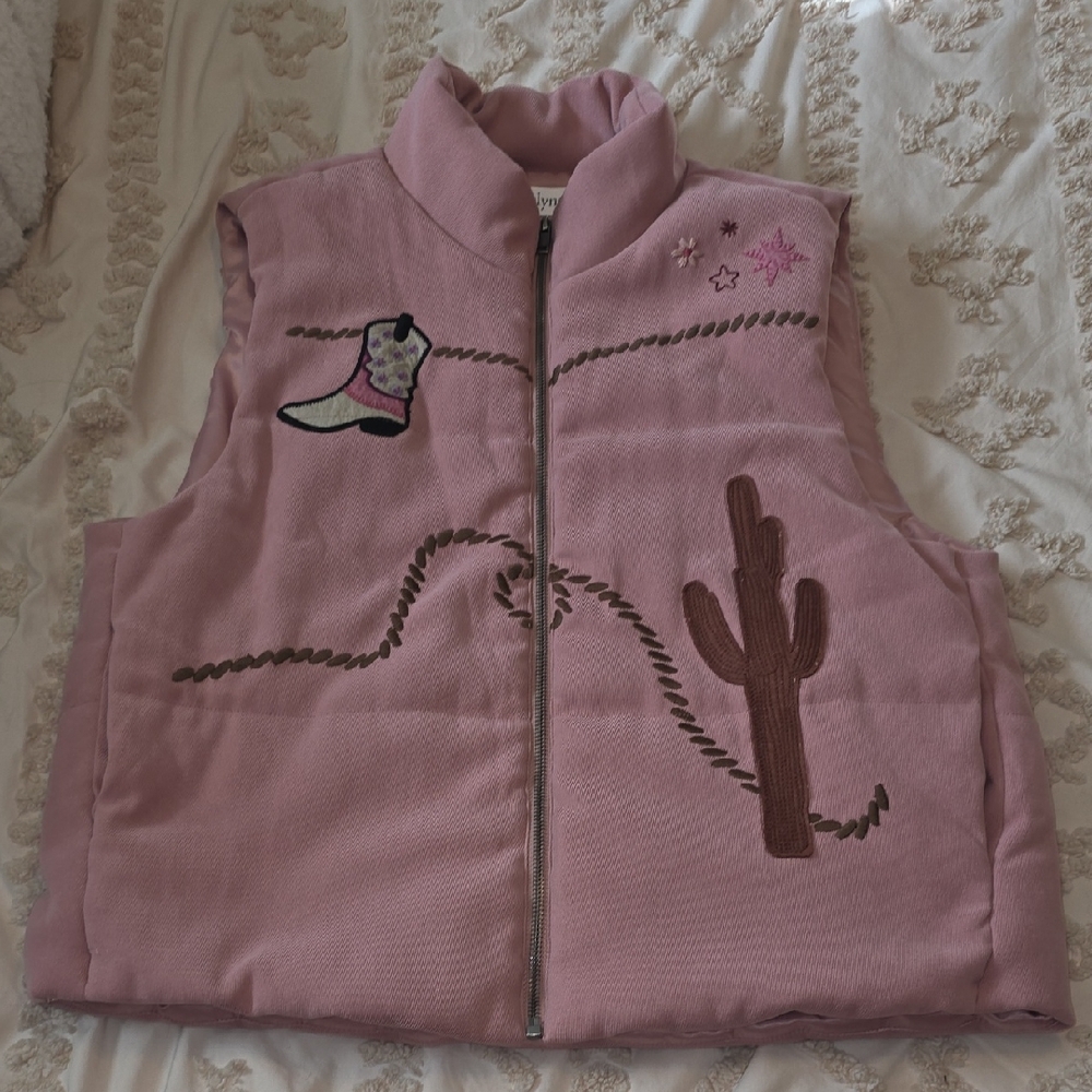 Pink Western Vest